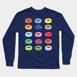 mustache macarons Long Sleeve T-Shirt